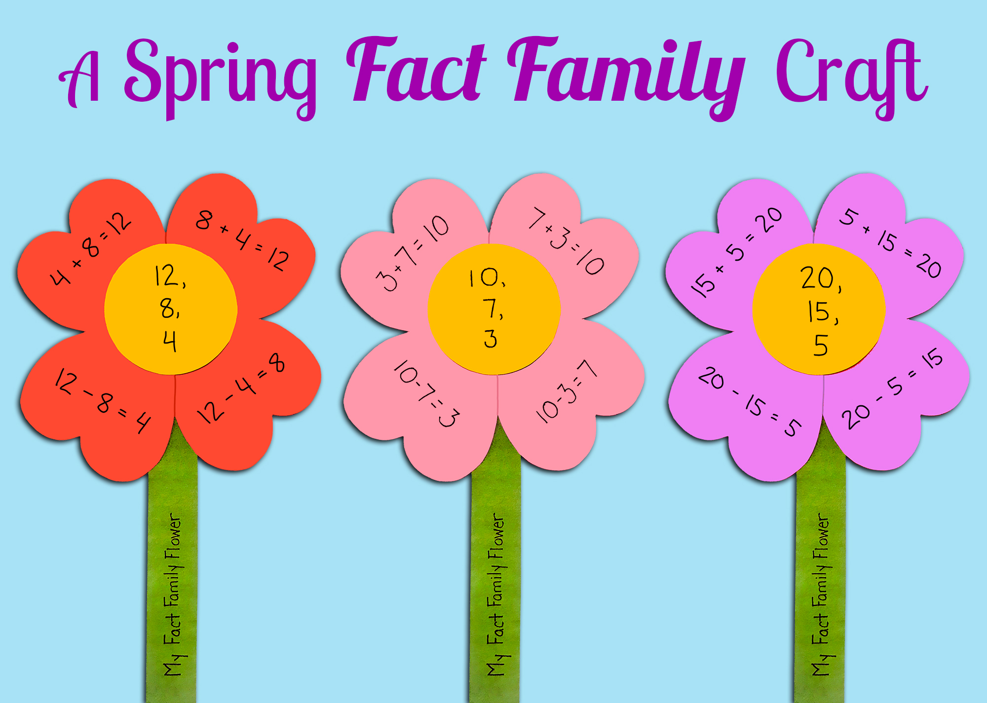 make-a-fact-family-flower